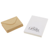 Maxbell 50pcs To My Groom on Our Wedding Day Cards in Brown Kraft Envelopes