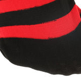 Maxbell Women Striped Stretch Above Knee Christmas Long Stockings Socks Red& Black