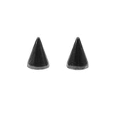 Maxbell 50 Sets black Punk Decorative Cone Spikes Screwback Studs DIY Craft Rivets