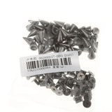 Maxbell 50 Sets black Punk Decorative Cone Spikes Screwback Studs DIY Craft Rivets