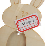 Maxbell Wooden Photo Frame Rabbit Shape White Base DIY Picture Frame with Stand