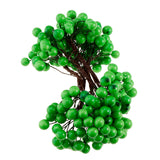 Maxbell 40-head Mini Artificial Fruit Berry Christmas Wedding Decoration Green 2