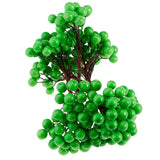 Maxbell 40-head Mini Artificial Fruit Berry Christmas Wedding Decoration Green 2