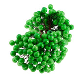 Maxbell 40-head Mini Artificial Fruit Berry Christmas Wedding Decoration Green 2