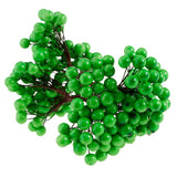 Maxbell 40-head Mini Artificial Fruit Berry Christmas Wedding Decoration Green 2