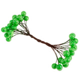 Maxbell 40-head Mini Artificial Fruit Berry Christmas Wedding Decoration Green 2