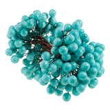 Maxbell 40-head Mini Artificial Fruit Berry Christmas Wedding Decoration Blue