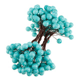 Maxbell 40-head Mini Artificial Fruit Berry Christmas Wedding Decoration Blue