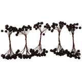 Maxbell 40-head Mini Artificial Fruit Berry Christmas Wedding Decoration Black