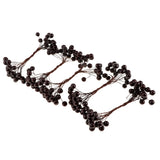 Maxbell 40-head Mini Artificial Fruit Berry Christmas Wedding Decoration Black