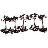 Maxbell 40-head Mini Artificial Fruit Berry Christmas Wedding Decoration Black