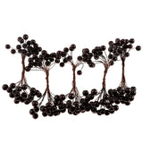 Maxbell 40-head Mini Artificial Fruit Berry Christmas Wedding Decoration Black