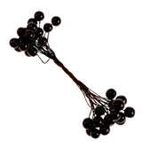 Maxbell 40-head Mini Artificial Fruit Berry Christmas Wedding Decoration Black