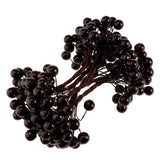 Maxbell 40-head Mini Artificial Fruit Berry Christmas Wedding Decoration Black