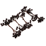 Maxbell 40-head Mini Artificial Fruit Berry Christmas Wedding Decoration Black