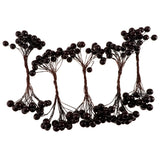 Maxbell 40-head Mini Artificial Fruit Berry Christmas Wedding Decoration Black