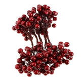 Maxbell 40-head Mini Artificial Fruit Berry Christmas Wedding Decoration Red