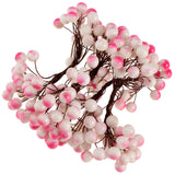 Maxbell 40-head Mini Artificial Fruit Berry Christmas Wedding Decoration Pink