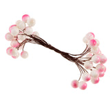 Maxbell 40-head Mini Artificial Fruit Berry Christmas Wedding Decoration Pink