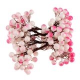 Maxbell 40-head Mini Artificial Fruit Berry Christmas Wedding Decoration Pink
