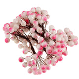 Maxbell 40-head Mini Artificial Fruit Berry Christmas Wedding Decoration Pink