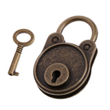 Maxbell Bear Vintage Padlock Mini Lock with Key for Jewelry Box Storage Diary Book Copper