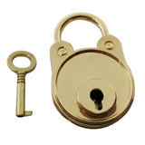Maxbell Bear Vintage Padlock Mini Lock with Key for Jewelry Box Storage Diary Book Gold