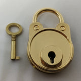 Maxbell Bear Vintage Padlock Mini Lock with Key for Jewelry Box Storage Diary Book Gold
