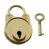Maxbell Bear Vintage Padlock Mini Lock with Key for Jewelry Box Storage Diary Book Gold