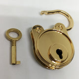Maxbell Bear Vintage Padlock Mini Lock with Key for Jewelry Box Storage Diary Book Gold