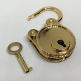 Maxbell Bear Vintage Padlock Mini Lock with Key for Jewelry Box Storage Diary Book Gold