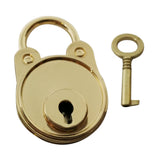 Maxbell Bear Vintage Padlock Mini Lock with Key for Jewelry Box Storage Diary Book Gold