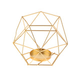 Maxbell 3D Geometric Wedding Geometric Candlestick Candle Tea Light Holder Gold