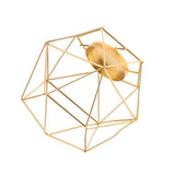 Maxbell 3D Geometric Wedding Geometric Candlestick Candle Tea Light Holder Gold