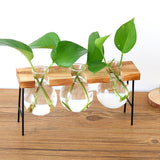 Maxbell Wooden Shelf Plant Stand Ladder Storage Indoor Outdoor Display Stand 3 Vase