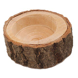 Maxbell Tree Stump Wooden Candle Holder Tea Light Holder  Wedding Decoration 2.5cm