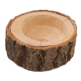 Maxbell Tree Stump Wooden Candle Holder Tea Light Holder  Wedding Decoration 2.5cm