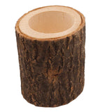 Maxbell Tree Stump Wooden Candle Holder Tea Light Holder for Wedding Decoration 7cm