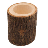 Maxbell Tree Stump Wooden Candle Holder Tea Light Holder for Wedding Decoration 7cm