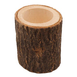 Maxbell Tree Stump Wooden Candle Holder Tea Light Holder for Wedding Decoration 7cm