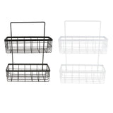 Maxbell Double Layer Iron Storage Rack Organizer Shelf for Kitchen Bathroom Black