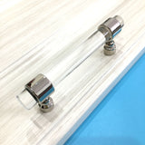 Maxbell Acrylic Connecting Rod Bar for Door Handles Drawer Pull Knob  Chrome 120mm