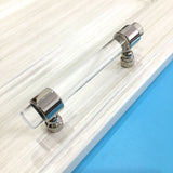 Maxbell Acrylic Connecting Rod Bar for Door Handles Drawer Pull Knob  Chrome 120mm