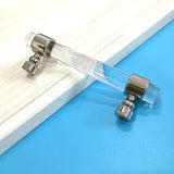 Maxbell Acrylic Connecting Rod Bar for Door Handles Drawer Pull Knob  Chrome 120mm