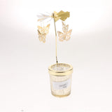 Maxbell Romantic Rotating Candle Holder Stand Spining Tealight Candlestick Butterfly