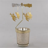 Maxbell Romantic Rotating Candle Holder Stand Spining Tealight Candlestick Elk