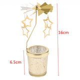 Maxbell Romantic Rotating Candle Holder Stand Spining Tealight Candlestick Star