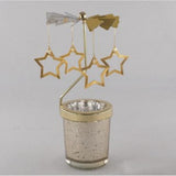 Maxbell Romantic Rotating Candle Holder Stand Spining Tealight Candlestick Star