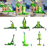 Maxbell Resin Creative 3D Craft Frog Figurine Office Desk Car Dashboard Onament a