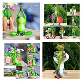 Maxbell Resin Creative 3D Craft Frog Figurine Office Desk Car Dashboard Onament a